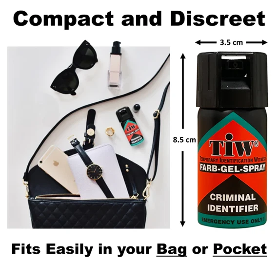 Self Defence Spray 100% UK Legal - Pepper Spray Alternative Farb Gel 40ml Bottle - Image 4 of 4