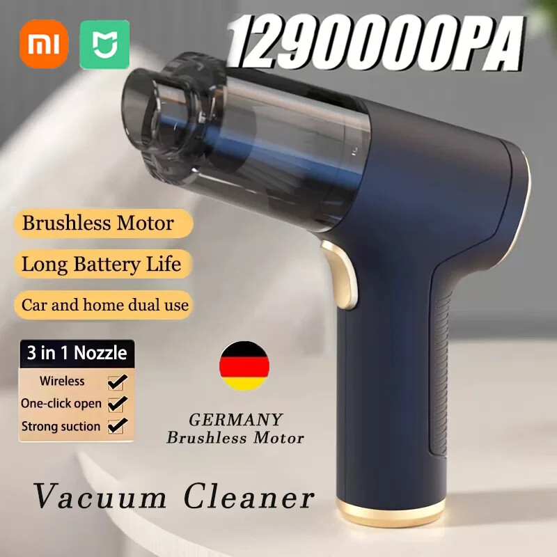 1290000Pa Car Vacuum Cleaner 2in1 Portable Wireless Suction&Blow Handheld Home