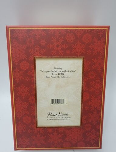 Punch Studio 12 Embellished Greeting Cards / Envelopes "Merry Christmas" Holiday - Picture 4 of 6