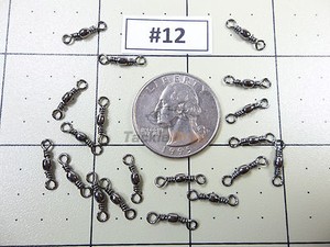 100x #1//0 Barrel Swivel 120LB Strong Fishing Line Connector Pin Solid Rings USA!
