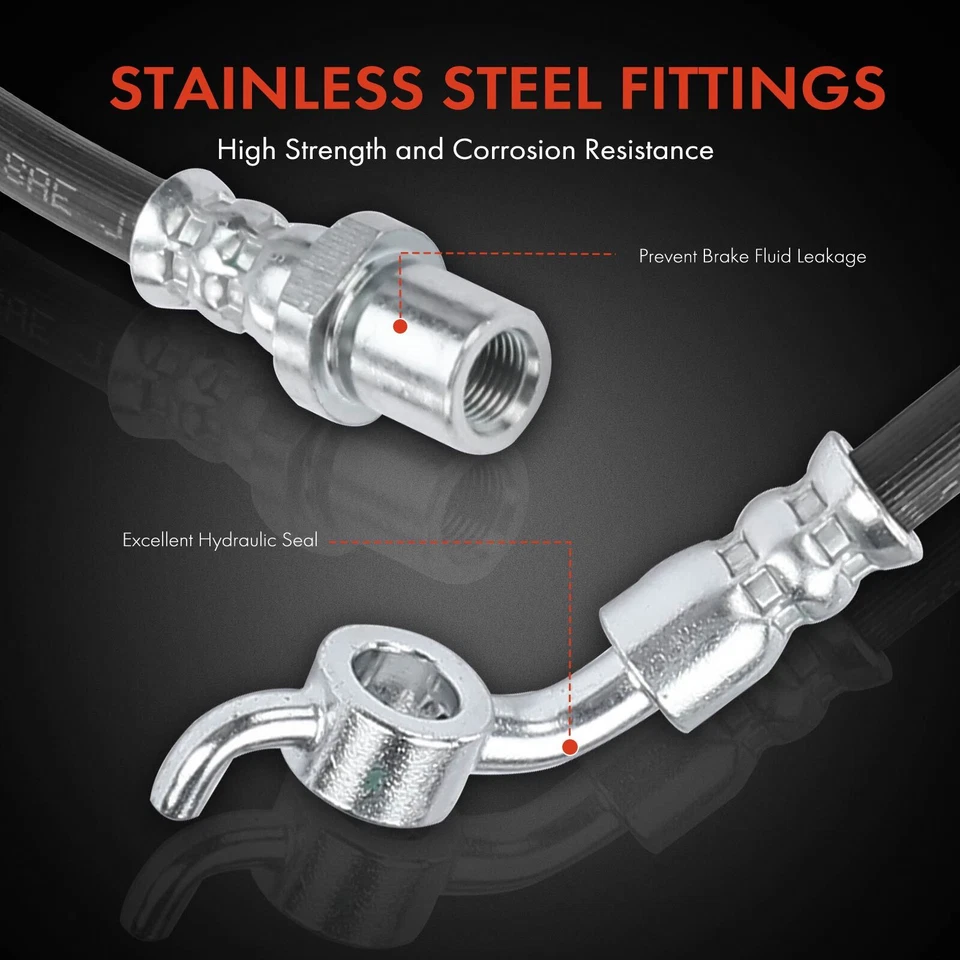 2x Manguera hidráulica de freno trasero derecho y derecho para Subaru Crosstrek XV Crosstrek Forester Foto 4 de 4