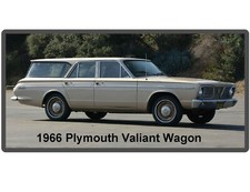 1966 Plymouth Valiant Wagon Auto Car Refrigerator Tool Box Magnet