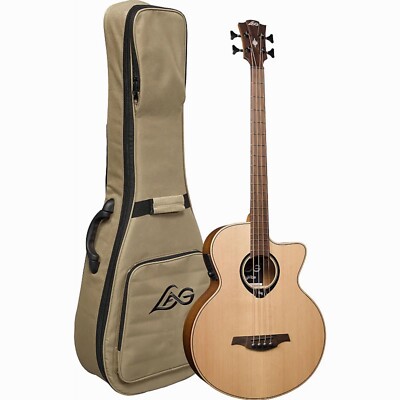Lag Hyvibe 10 Acoustic Bass Cutaway Satin W/Gigbag