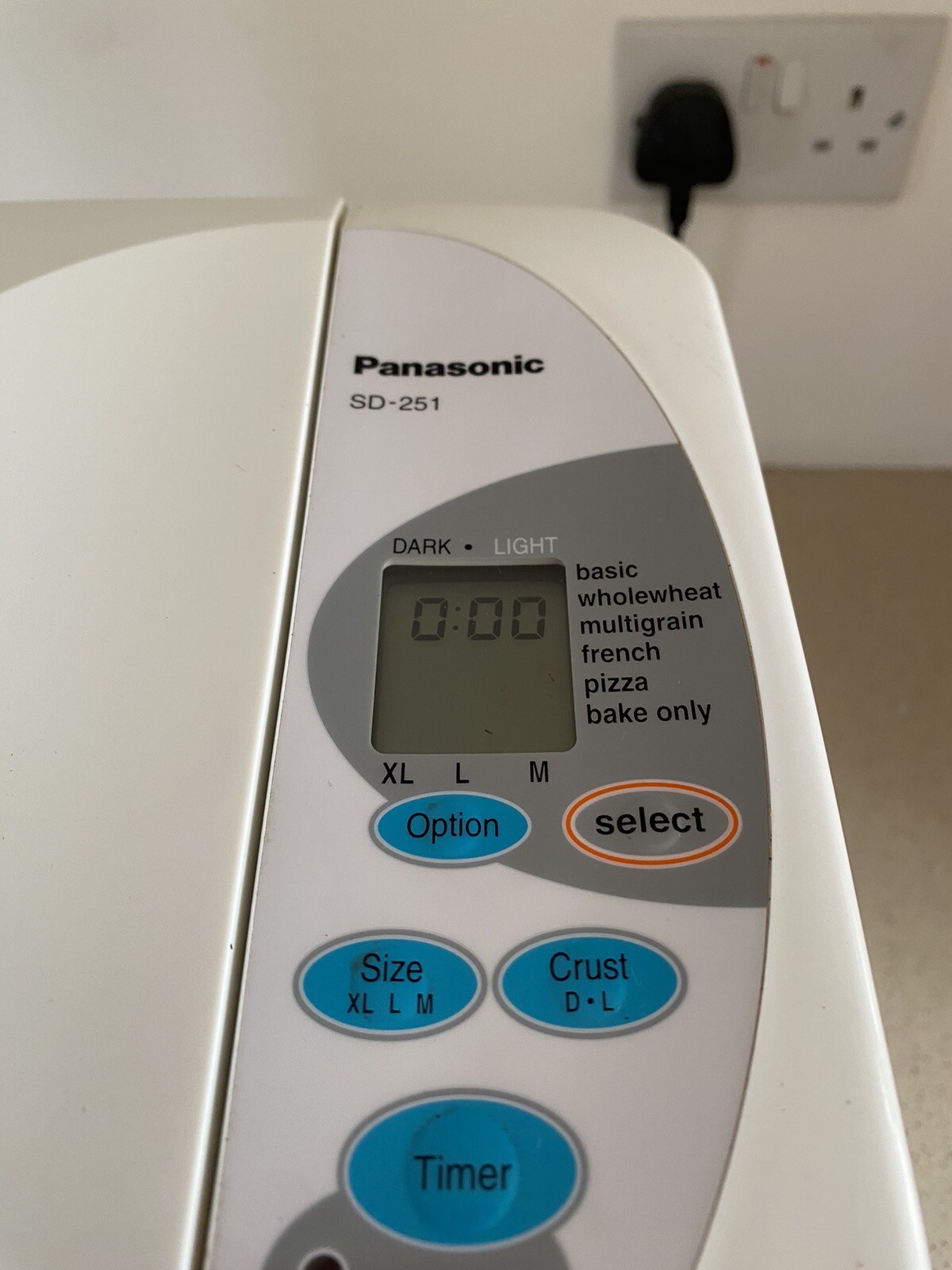 Panasonic SD 251 Bread Maker Machine Small Kitchen Appliance White eBay