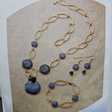 Simply Beads Kit of the Month - Lovely Lapis Stones - Blue - New In Pkg