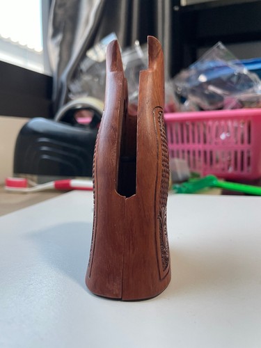 New Premium wood Grips Decorate for S&W N FRAME ROUND BUTT Revolve#Opened - Picture 4 of 8