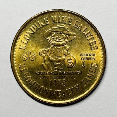 Canada Edmonton Alberta 1978 Klondike Dollar Coin Medal Token