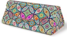 Sunglasses Case Foldable Glasses Case Magnetic PU Leather Beautiful Mandala