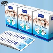 100PCS Anti Fog Glasses Cleaner Wipes Lens Screen Wet Tissues.