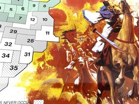 Romance of the Three Kingdoms NES Reference Map/Poster VTG Insert Koei Nintendo