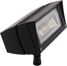 RAB Lighting FUTURE FLOOD 18W WARM LED 120V TO 277V BRONZE