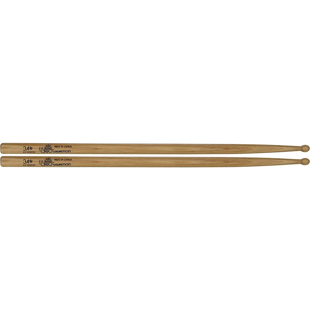 Los Cabos Drumsticks Red Hickory Center Cut Drum Sticks 3A 3490₽