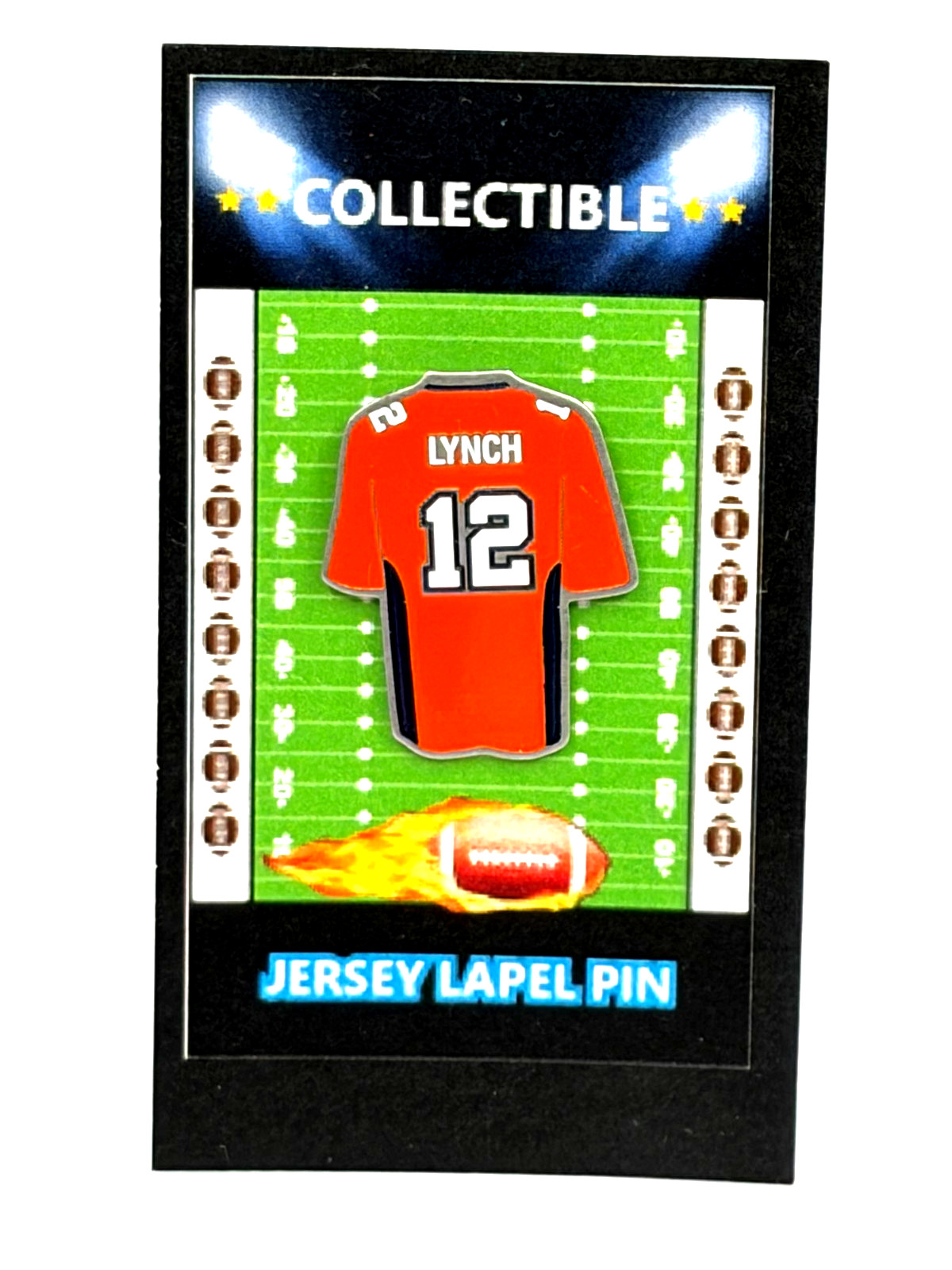 Denver Broncos Paxton Lynch jersey lapel pin-Classic Retro Collectible