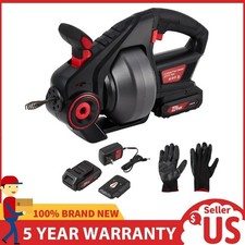 Electric Drain Auger 25FT, Heavy Duty 3 In 1 Plumbing Snake ,Pipe Cleaner Tool