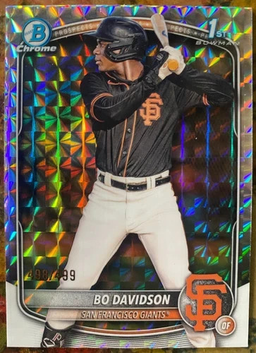 2025 Bowman Chrome #BCP-206 Bo Davidson Prospects Geometric #/499