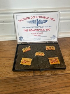 Indianapolis 500 Historic Collectable Pins 1986 1990; Excellent Condition