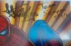 😮SPIDERMAN😱-STAN LEE SIGNED PROMO+3-CHRISTOFER BARNES-GRAIL-SO AWESOME — photo 4