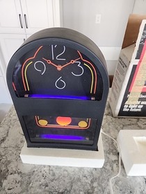 Vintage GEMINI NUON Display BLACKLIGHT Clock Tested Working W/ Original Box