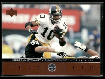 1996 Upper Deck Team Trio Kordell Stewart Pittsburgh Steelers #TT59