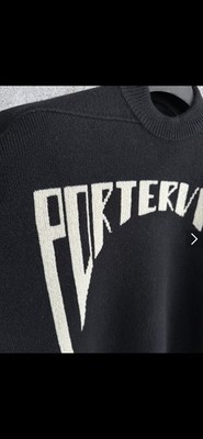 Rick Owens Porterville Oversized Intarsia-Knit Wool Crewneck