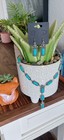Rectangular Concho Turquoise Earrings Necklace Set Southwestern Fashion Jewelry  — photo 2