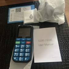 Uleway G180 Big Button Basic Mobile Phone, Unlocked, SOS Button, Elderly Blue 