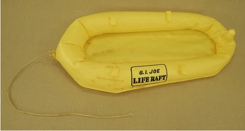 Vintage 1964 Hasbro GI Joe #7601 Sea Rescue Set Yellow Raft & Rope C6