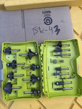 Router Bit Set - 15 Piece - for Wood - Carbide Edge/1/4" shank Ryobi A25R151