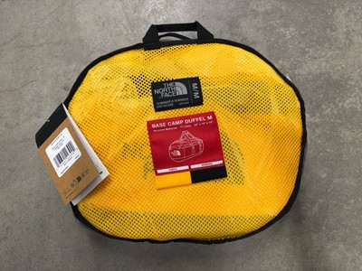 The North Face Base Camp Duffel Bag Medium 71L Summit Gold TNF Black New