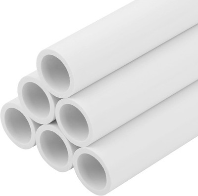 PVC Pipe 1/2 Inch 17 Inch Sch40 White 6PCS Set