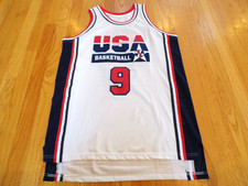 TEAM USA 1992 DREAM TEAM CUSTOM MICHAEL JORDAN MESH WHITE JERSEY SIZE S