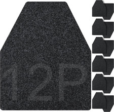 12PCS Urinal Mats for Men Bathroom Non-Slip Urinal Floor Mats Water Absorption U
