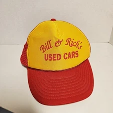 Vintage 1980s Graphic Snapback Foam Mesh Trucker Hat Mechanic Aesthetic Autoshop