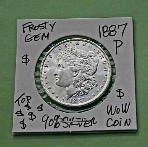 1887 P Morgan Dollar IMPRESSIVE CHOICE FROSTY GEM CH BU Ultra SUPER High Grade $
