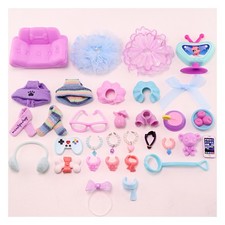 33 pcs LPS Accessories For Little Pet Toy lps Skirt Collar TV Sofa Kid Cute Gift