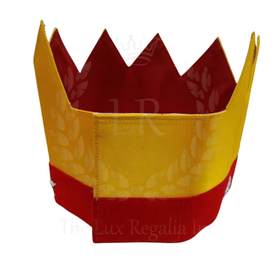 Masonic Regalia Heronies of Jericho Cloth Crown Metal Emblem Embroidered Stars - Image 2 of 4