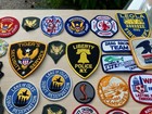 Large Lot of Vintage Embroidered Patches Military USA Scout Travel Marlin Misc — photo 7
