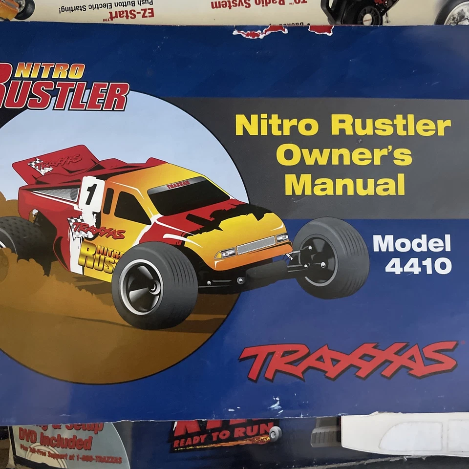 Camión clásico raro Traxxas Rustler 2x2 Nitro Stadium: funciona bien. RTR Foto 2 de 4