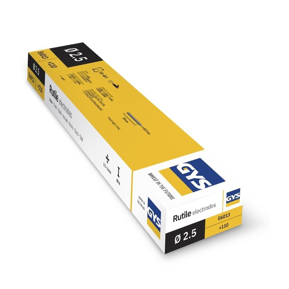 Baguette electrode soudage MMA GYS E6013 acier diametre 2.5