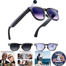 4K Video Recording Smart Glasses with AI Translation & Interchangeable Lenses