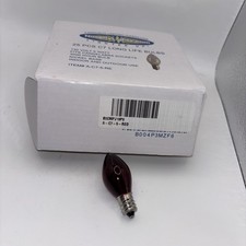 C7 Red Christmas Replacement Bulbs 25ct 5W 130V Candelabra Base Novelty Lights