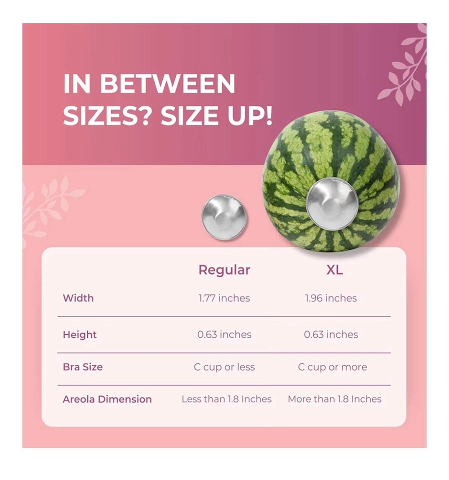 SILVERETTE® Las tazas de lactancia plateadas originales, fundas para pezones para lactancia XL Foto 2 de 2