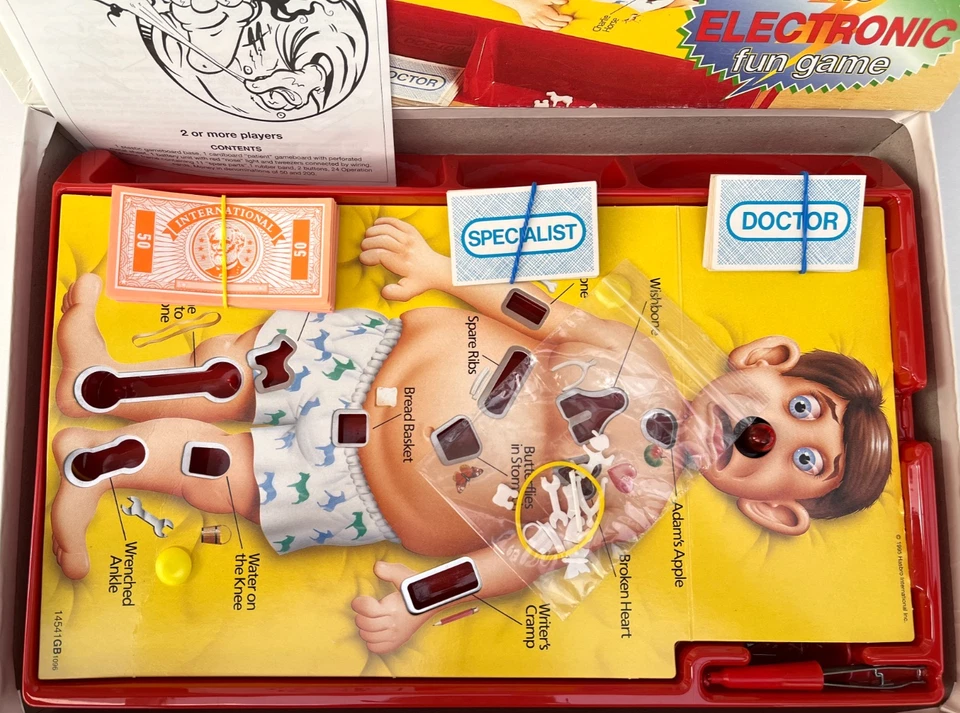 FULL WORKING ORDER Operation board Game 1995 100% Complete Christmas Family Fun - Image 2 of 4