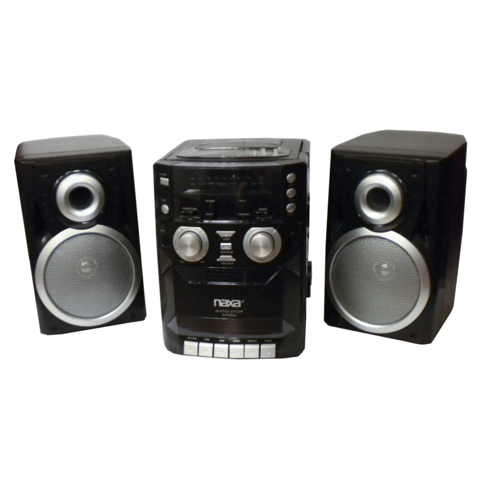 Reproductor de CD portátil Naxa con reproductor/grabador de casete de radio AM/FM - REACONDICIONADO Foto 2 de 3