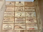 LGE LOT VTG FRENCH WINE FRONT PANEL CRATE 1976-83 CHEF CHAMBRIN WHITE HOUSE CHEF