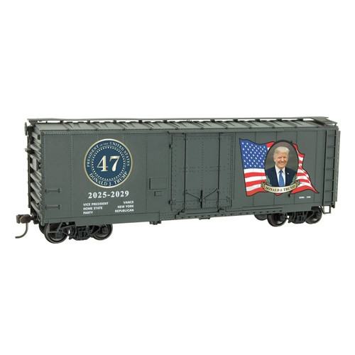 HO Accurail/Micro-Trains MTL Kit 3100-001 Donald Trump 2025 Presidencial Box Car | Zustand: New