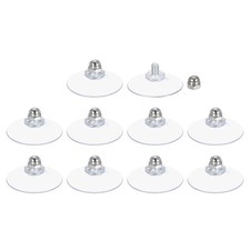 10 Packs Suction Cups for Glass 40mm/1.6" Dia Sucker Pads with M6 x 8mm Screw