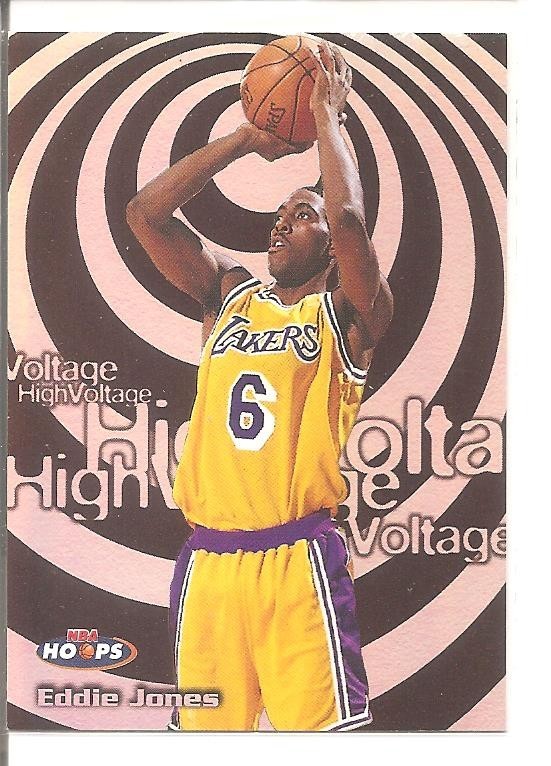 1997-98 NBA Hoops - High Voltage Eddie Jones #2HV
