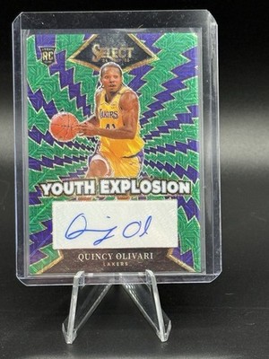 2024-25 Panini Select - Youth Explosion Signatures Quincy Olivari /35 Lakers