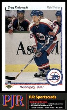 Greg Paslawski 1990-91 Upper Deck #239 Winnipeg Jets